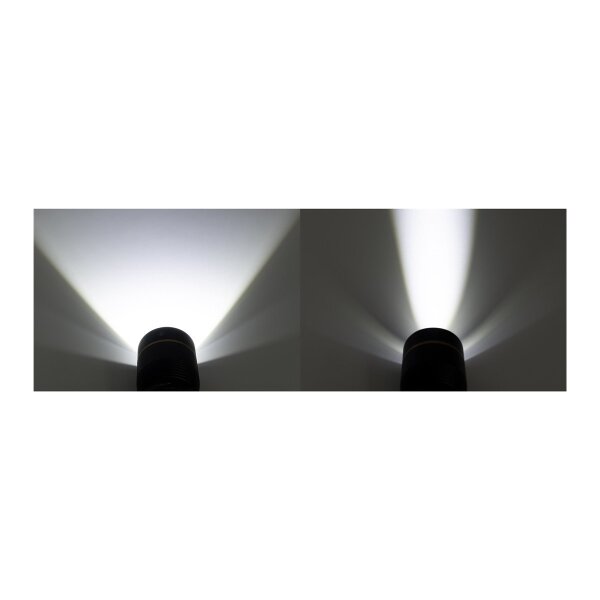 LED-Taschenlampe ARCAS mit Akku 20W 2000lm, Zoom, Powerbankfunktion