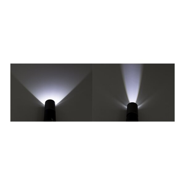 LED-Taschenlampe ARCAS mit Akku 3W 300lm, Zoom