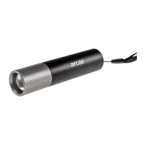 LED-Taschenlampe ARCAS mit Akku 3W 300lm, Zoom