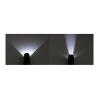 LED-Taschenlampe ARCAS mit Akku 3W 300lm, Zoom