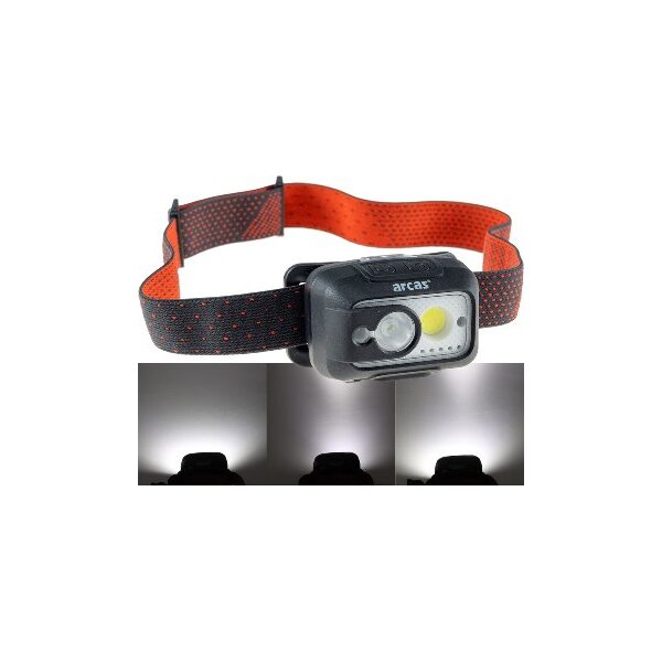 LED Akku-Stirnlampe 6W+3W mit Gestensteuerung