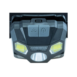 LED-Stirnlampe mit Akku "CTH-5" IP44 5W, 375 Lumen, mit Gestensteuerung