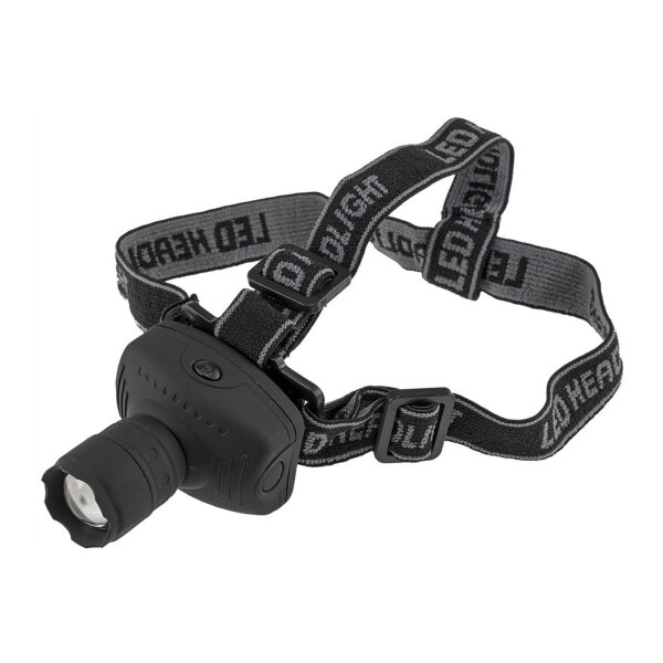 LED-Stirnlampe mit fokussierbarer 1W LED 3x AAA Batterie nötig