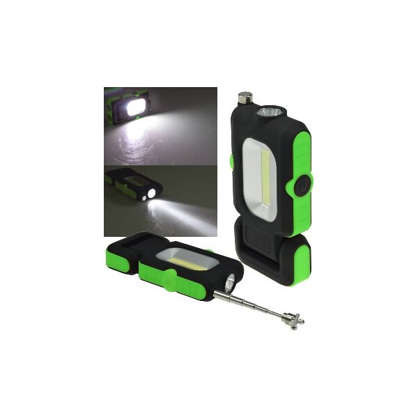 LED Arbeitsleuchte "CAL-COB Flexi" 3W, 220Lumen, Haken, Magnetfuß, PickUp