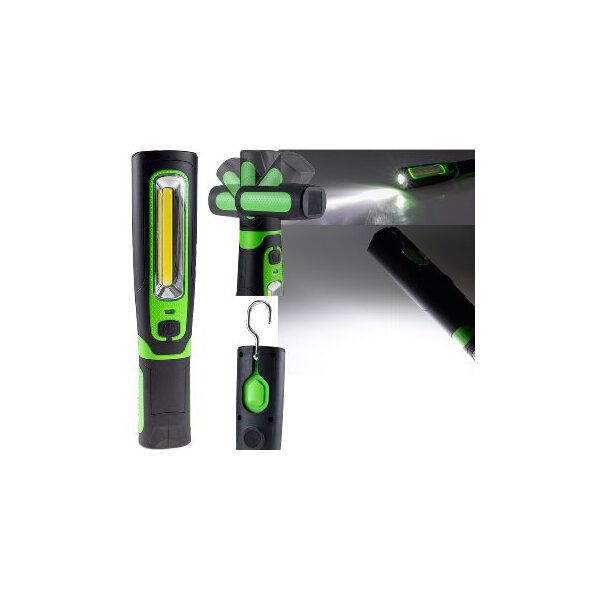 LED Stableuchte FlexiLED 300 mit Akku, 270lm, IP44, Magnet & Haken