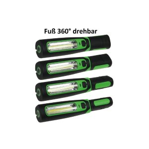 LED Stableuchte FlexiLED 300 mit Akku, 270lm, IP44, Magnet & Haken