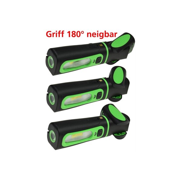 LED Stableuchte mit Akku "FlexiLED 300+" Ladeschale, Magnethalter, 3W, 250lm,IP44