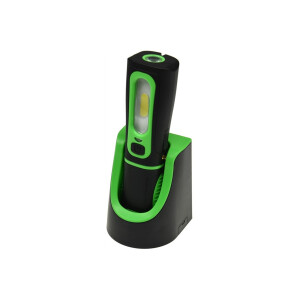 LED Stableuchte mit Akku "FlexiLED 300+" Ladeschale, Magnethalter, 3W, 250lm,IP44