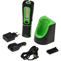 LED Stableuchte mit Akku "FlexiLED 300+" Ladeschale, Magnethalter, 3W, 250lm,IP44