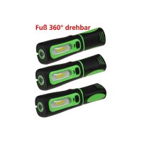 LED Stableuchte mit Akku "FlexiLED 300+" Ladeschale, Magnethalter, 3W, 250lm,IP44