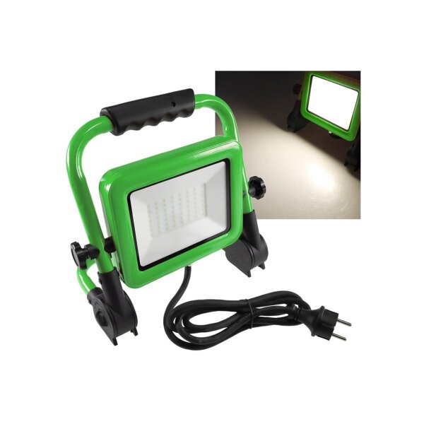 LED-Baustrahler "CTS-50W V4" 230V 50W, IP44, 4350lm, 4000K, mit Ständer