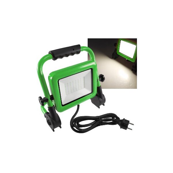 LED-Baustrahler "CTS-50W V4" 230V 50W, IP44, 4350lm, 4000K, mit Ständer