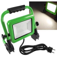 LED-Baustrahler "CTS-50W V4" 230V 50W, IP44, 4350lm, 4000K, mit Ständer