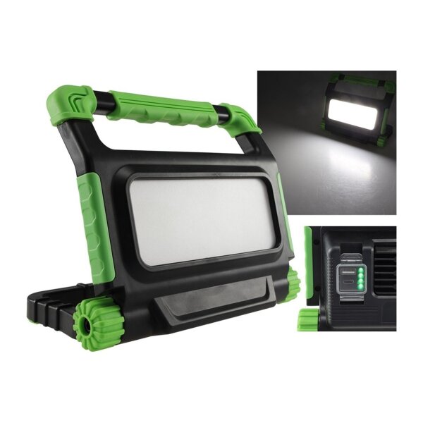 LED Baustrahler mit Akku "BSA-30" 30W, 2400lm, 4500K / neutralweiß