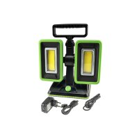 LED Baustrahler mit Akku "BSA-60 duo" 2x30W, 5600lm, 4500K / neutralweiß