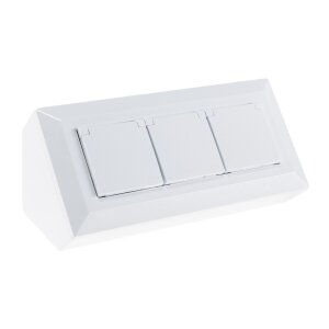 2-fach Steckdosenblock, USB-A+C, weiß 250V~/ 16A,...