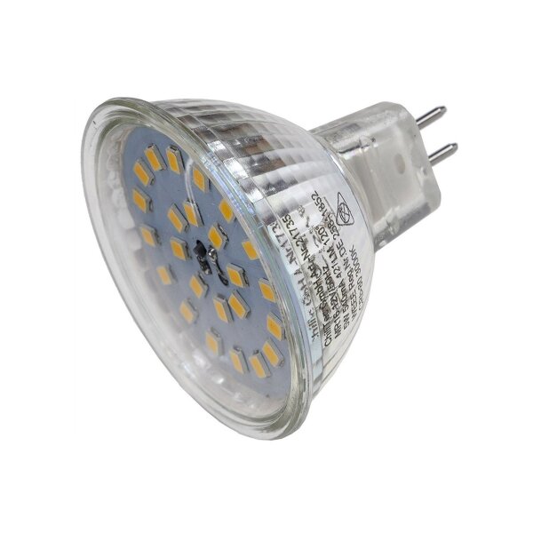LED Strahler MR16 "H55 SMD" 120°, 3000k, 420lm, 12V/4W, warmweiß