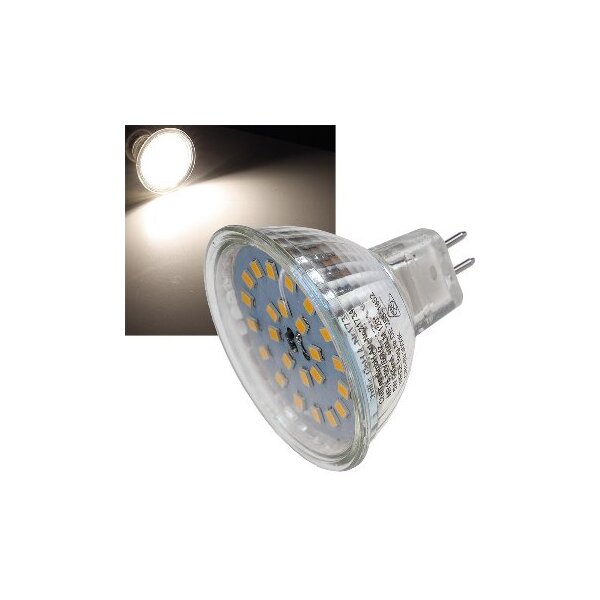 LED Strahler MR16 "H55 SMD" 120°, 4000k, 440lm, 12V/5W, neutralweiß