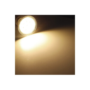 LED Strahler GU10 "H55 SMD" 120°, 3000k, 444lm, 230V/4W, warmweiß