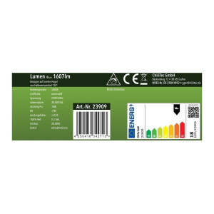 LED Unterbauleuchte Arusha schwarz 18W | Mit USB & 2 Steckdosen | 1607 Lumen