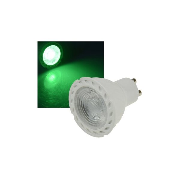 LED Strahler GU10 "LDS-50" grün 38°, 230V/5W