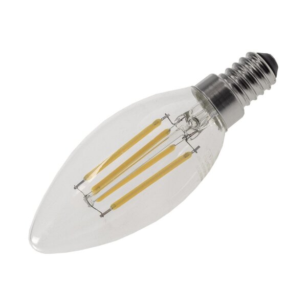 LED Kerzenlampe E14 "Filament K4" 3000k, 400lm, 230V/4W, warmweiß