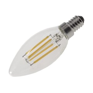 LED Kerzenlampe E14 "Filament K4" 3000k, 400lm,...