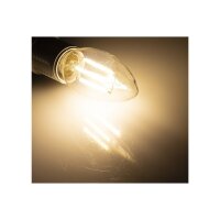 LED Kerzenlampe E14 "Filament K4" 3000k, 400lm, 230V/4W, warmweiß