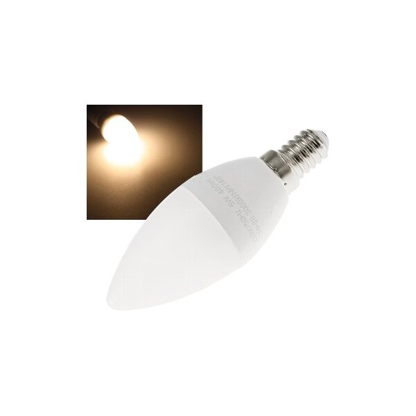 LED Kerzenlampe E14 "K50" warmweiß 3000k, 400lm, 230V/5W
