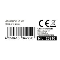 Löffelwaage "CT LW-500" 1-500g, 0,1g genau