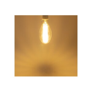 LED Filament-Lampe E27 50W "FHE-50" 7841lm, 2700K, warmweiß, ØxH 9x24cm