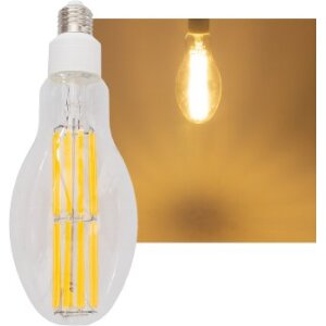 LED Filament-Lampe E27 50W "FHE-50" 7841lm, 2700K, warmweiß, ØxH 9x24cm