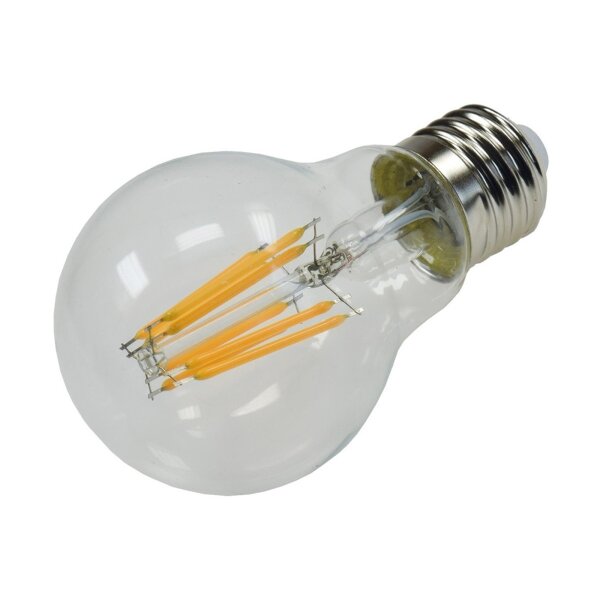 LED Glühlampe E27 "Filament G60k" klar 3000K, 919lm, 230V / 8W, warmweiß
