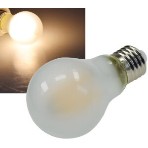 LED Glühlampe E27 "Filament G60m" matt 3000k, 640lm, 230V / 8W, warmweiß