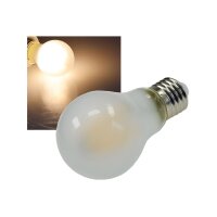 LED Glühlampe E27 "Filament G60m" matt 3000k, 640lm, 230V / 8W, warmweiß