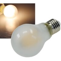 LED Glühlampe E27 "Filament G60m" matt 3000k, 640lm, 230V / 8W, warmweiß