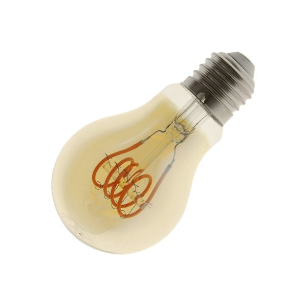 LED Glühlampe E27 "Vintage G70" 2200k, 249lm, 230V/4W, warmweiß/amber