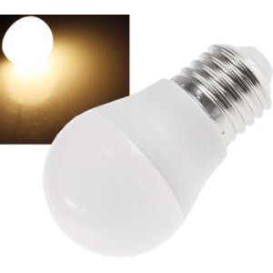 LED Tropfenlampe E27 "T25 SMD" warmweiß 3000k, 270lm, 230V/3W, 45mm