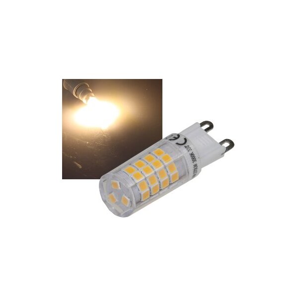 LED Stiftsockel G9, 4W, 330lm 3000k, 240°, 230V, warmweiß