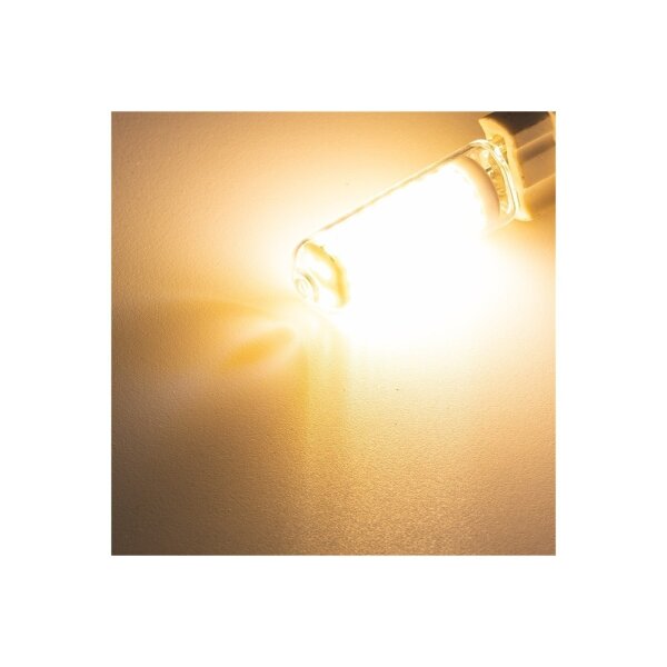 LED Stiftsockel G9, 4W, 480lm, dimmbar 330°, 230V, 3000k / warmweiß, Glas