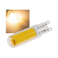LED Stiftsockel G9, 4W, 480lm, dimmbar 330°, 230V, 3000k / warmweiß, Glas
