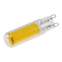 LED Stiftsockel G9, 4W, 480lm, dimmbar 330°, 230V, 3000k / warmweiß, Glas