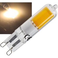 LED Stiftsockel G9, 4W, 500lm 330°, 230V, 3000k / warmweiß, Glas