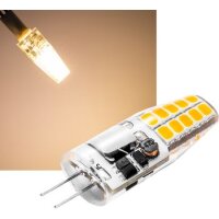 LED Stiftsockellampe G4 "Silikon W2" 3000k, 200lm, 300°, 12V/2W, warmweiß