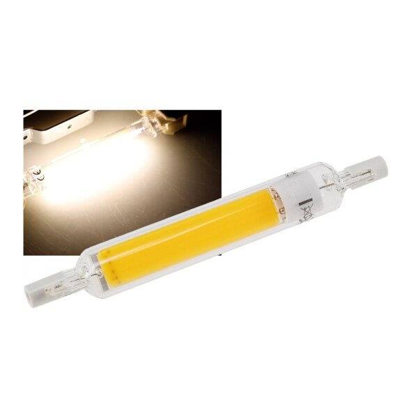 LED Strahler 8W R7s "RS118 COB8" 360°, 4200k, 950lm, 118mm, neutralweiß