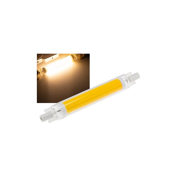 LED Strahler 8W R7s "RS118 COB8dim" 360°, 3000k, 887lm, 118mm, warmweiß