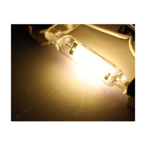LED Strahler R7s "Glas RS78" 360°, 480lm, 78mm, 2900k / warmweiß