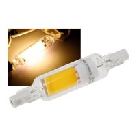 LED Strahler R7s "Glas RS78" 360°, 480lm, 78mm, 2900k / warmweiß