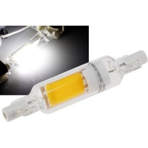 LED Strahler R7s "Glas RS78" 360°, 510lm, 78mm, 4000k / neutralweiß