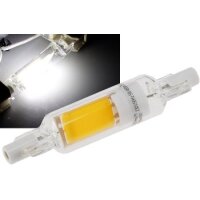 LED Strahler R7s "Glas RS78" 360°, 510lm, 78mm, 4000k / neutralweiß